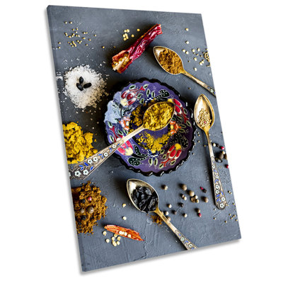 Mediterrean Dish Kitchen Picture - Wrapped Canvas Print