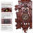 Jestude Solid Wood Cuckoo Wall Clock