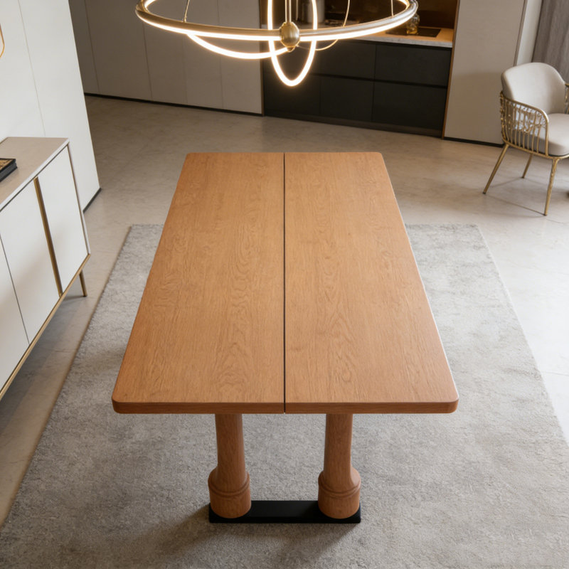 Table de salle à manger 63 ", Naturel
