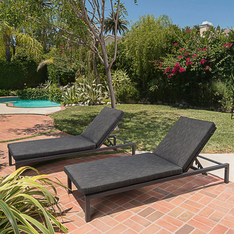 Ensemble de chaises longues 2 pièces Modern