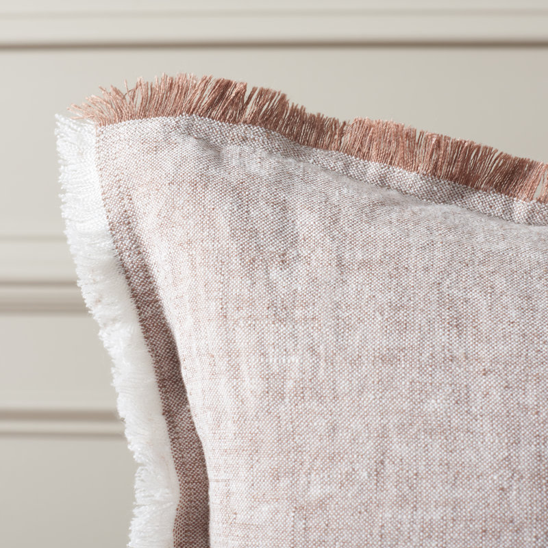  20x20 Pillow in Blush/White