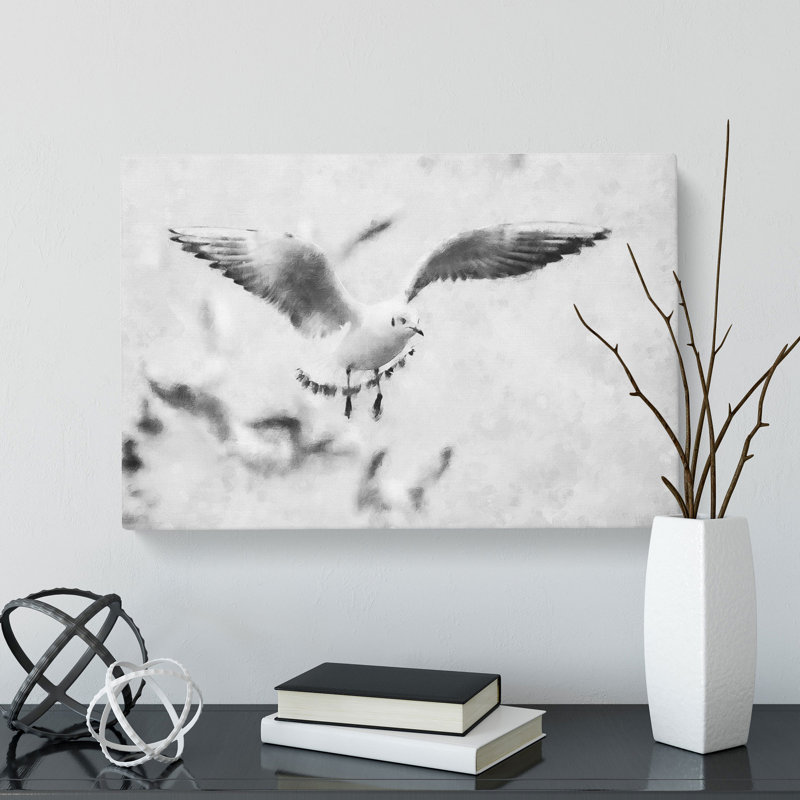 Seagull Birds - Wrapped Canvas, 35cm H x 50cm W x 3cm D
