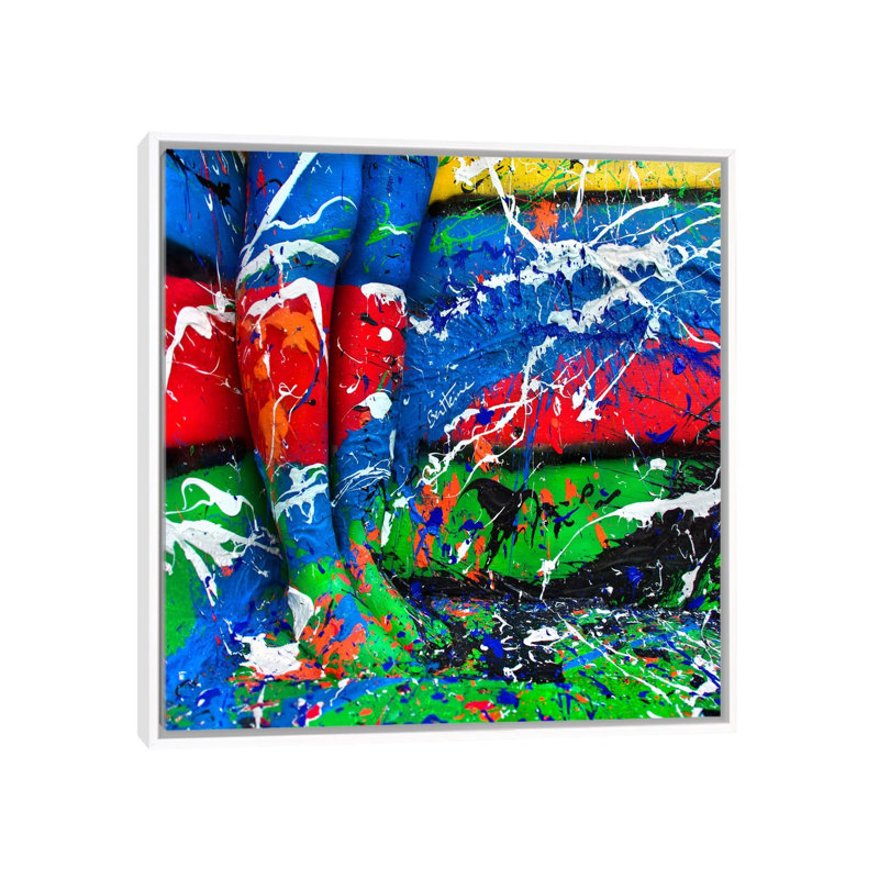 « Life is like a Canvas » par Ben Heine-reproduction de photo, Pas de tapis, H 26 po x l 26 po x P 1,5 po