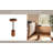 Millwood Pines Inmar Short Brown Table-1310210005