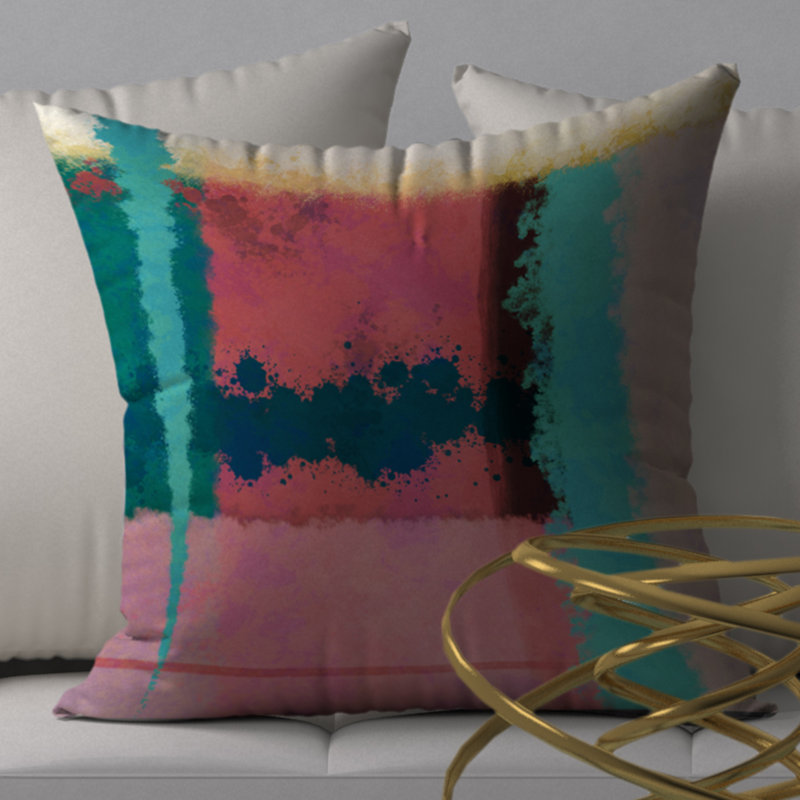 Chic Reversible Throw Pillow, 18" x 18"