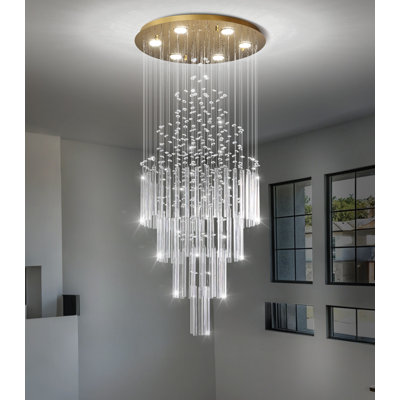 Lustre à DEL avec lumières à intensité variable moderne