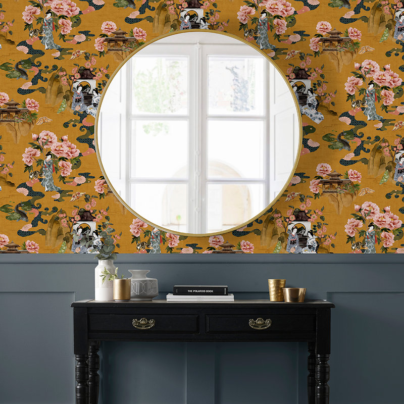  1.05m x 53cm Matte Wallpaper Roll, Ochre