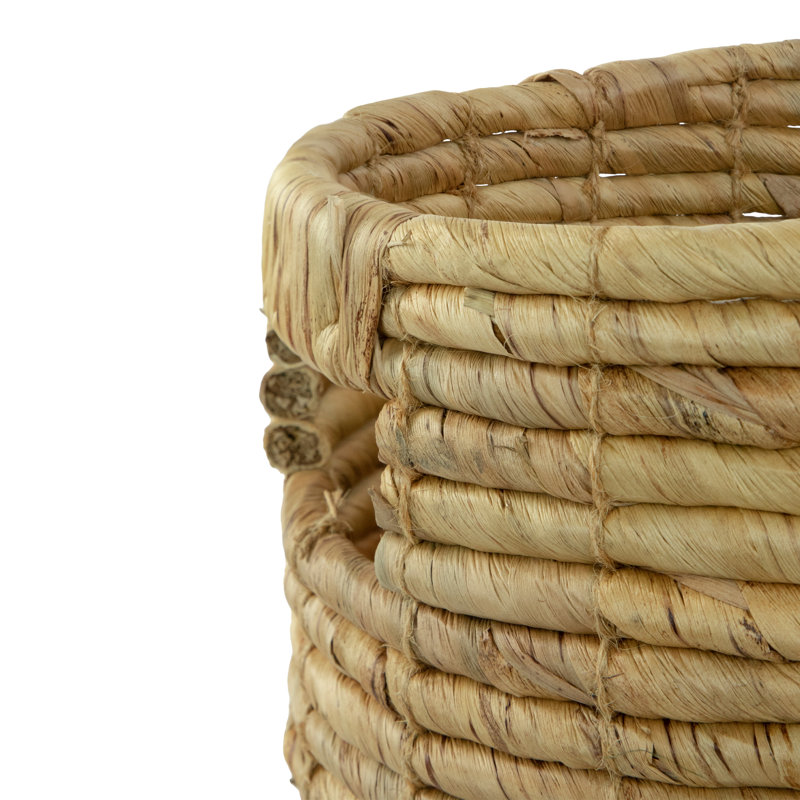 Table naturelle et paniers de ruppie maritime, Beige