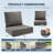 Outdoor Cushions For Patio Furniture,Outdoor Seat Cushion Set 24 X 24 X 6 Inch,Waterproof & Fade Resistant Outdoor Chair Cushions,Deep Patio Chair Cushion With Removable Cover-1267743043