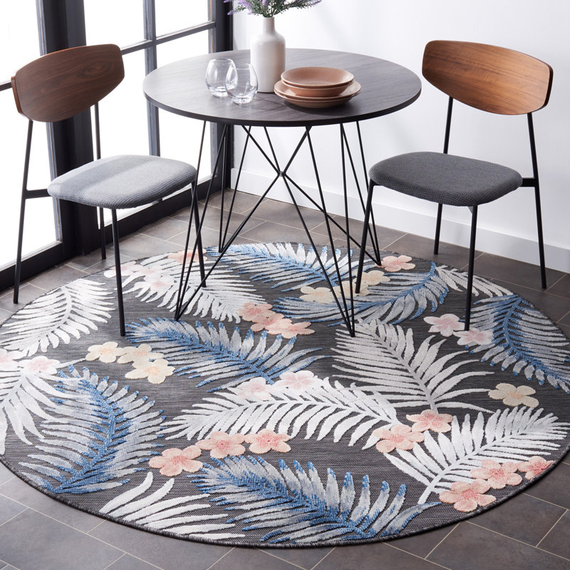 Tapis d'intérieur / extérieur Sommerville, Rond 6 pi 5 po