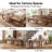 Farmhouse Brown Solid Wood Dining Bench