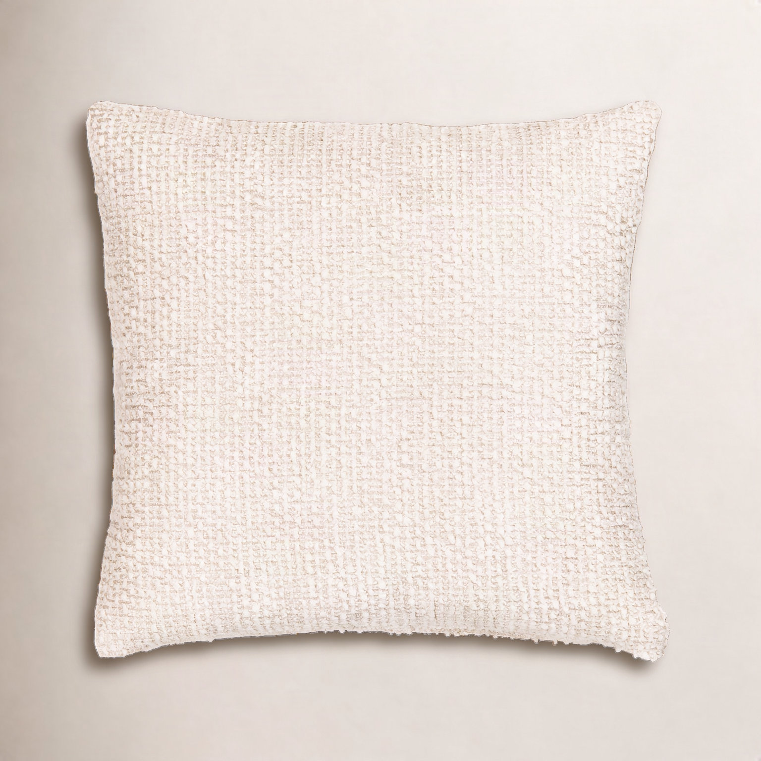 Throw Pillow, Beige, Square 22", Feather