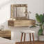 Glass Medium Mirror Vanity Table-1651553469