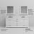 Dukes 80"  Double Vanity, Square Sinks And 30" Mirrors W/ Faucets-731381988-787786596