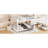 Queen White Bunk Bed , Pine And Build, , No Box Spring, Easy Assembly Process