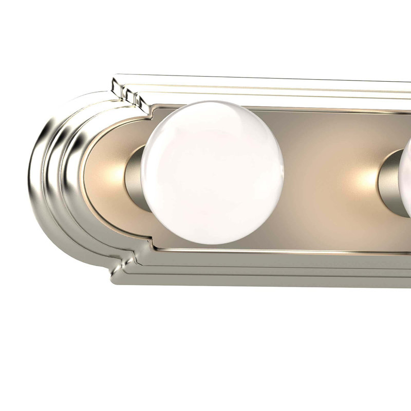4-Light Indoor 24"W Brushed Nickel Wall Mount Vanity Light Bath Bar, Brushed Nickel