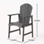 Ensemble de 2 chaises de salle à manger d'extérieur résistantes aux intempéries en bois d'acacia Adirondack-1883952527
