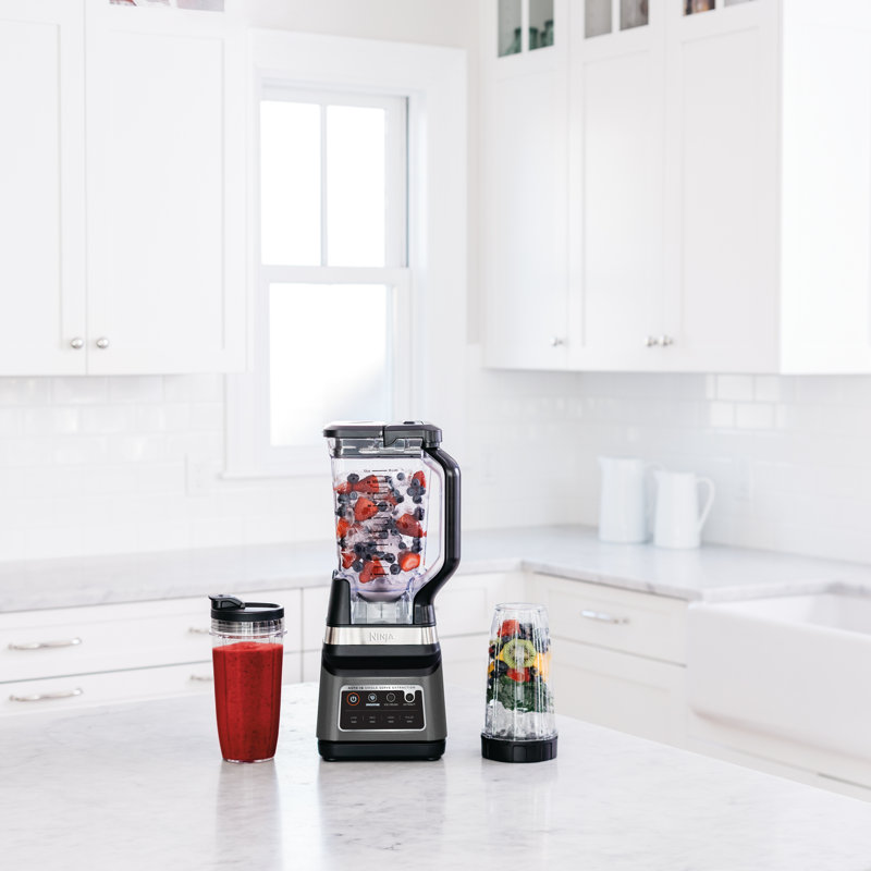 Ninja Black Stainless Steel 72-oz Countertop Blender with Variable Speed