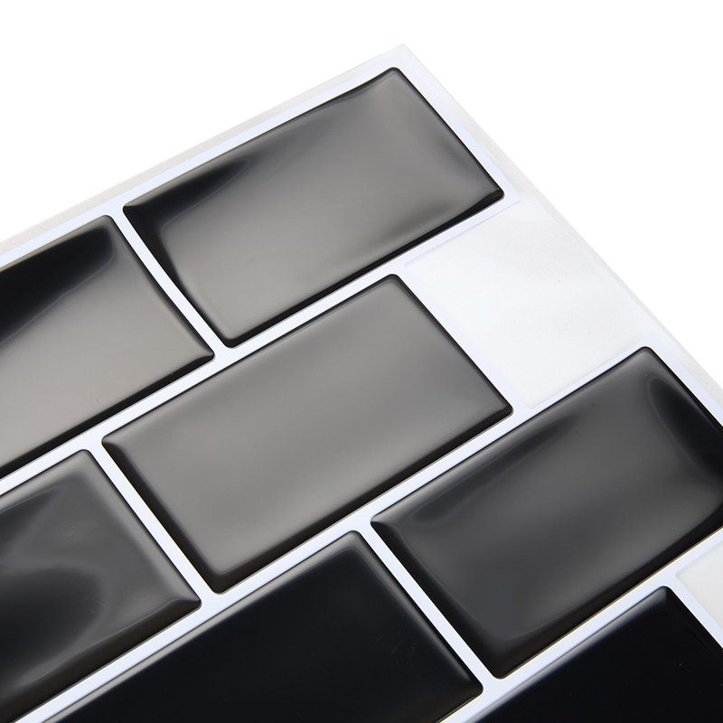 30cm x 30cm Wallpaper Tile, Black