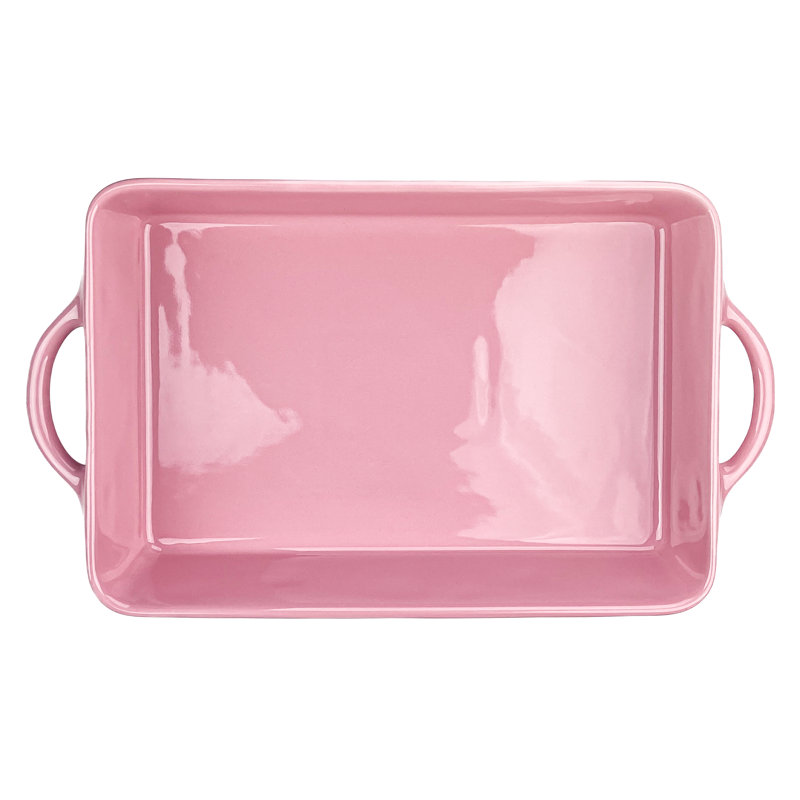 10 Strawberry Street Daisy  Rectangular Baker, Pink