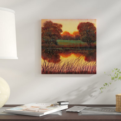 « early soirée i », reproduction de peinture à l’aquarelle sur toile tendue