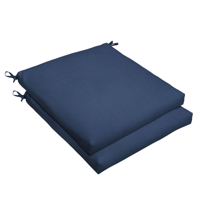 Coussin de siège Mcneill Sunbrella, Toile bleu marine Sunbrella®, L 19 po x P 19 po