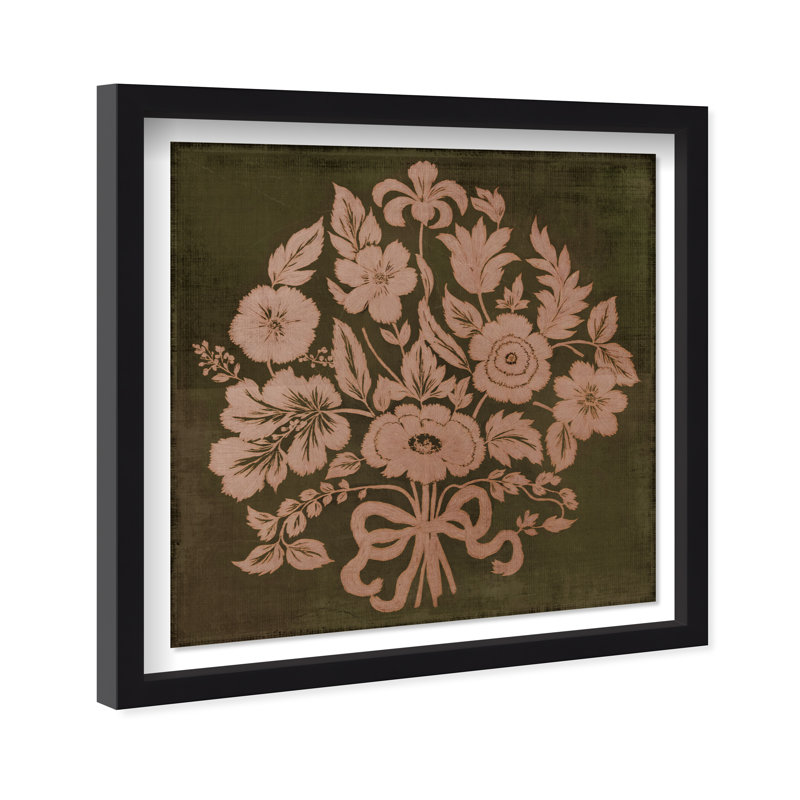 Tradition Shadowbox Floral & Botanical Print by Oliver Gal, Black Frame, 12 x 12, 31.5"H x 31.5"W, Black Shadowbox