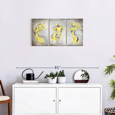 Figurine féminine, reproduction d'art sur toile