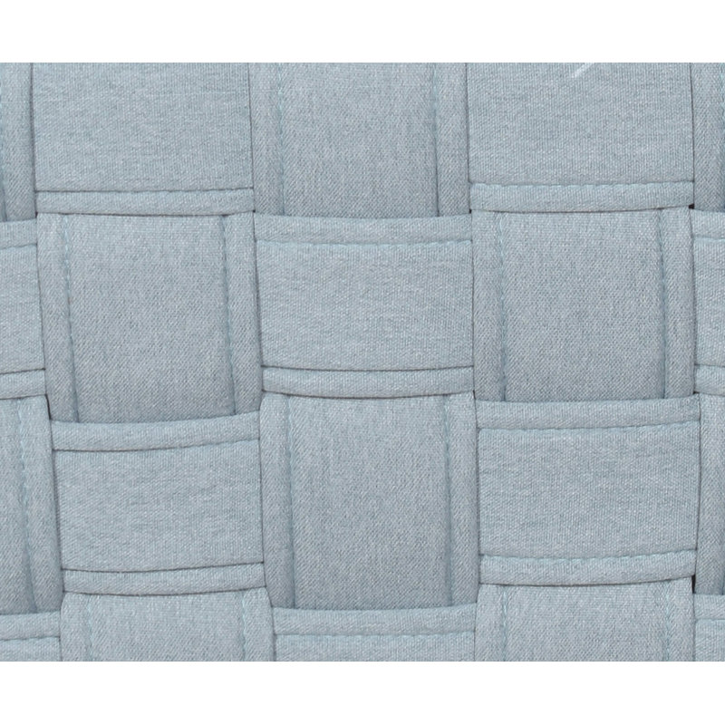 Table basse en chenille bleu sarcelle clair