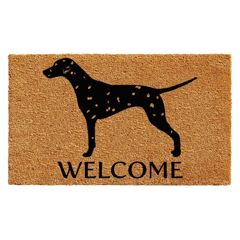 Tapis d'extérieur antidérapant Remus Dalmatian, Rectangle 1 pi 4 po x 2 pi 4 po