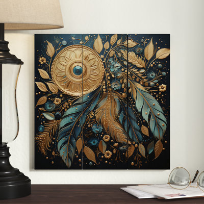 Latasha Gold Dream Catcher Gilded Dreams II sur impression sur bois