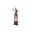 Statue grand cerf mâle avec base