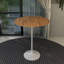 Table de salle à manger à hauteur de bar moderne avec plateau en résine et base en acier Heatherton-575737009-575737016