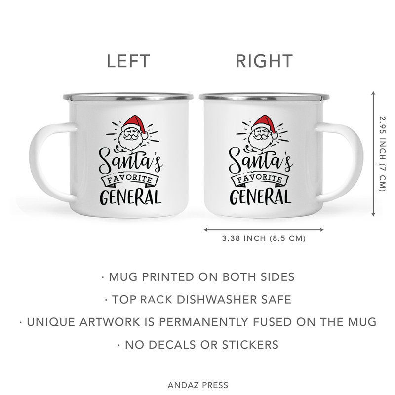 Tasse de camping militaire Yunus Santa's Favorite, Premier lieutenant