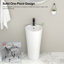 Lavabo de salle de bain 32,5 "en céramique 15"