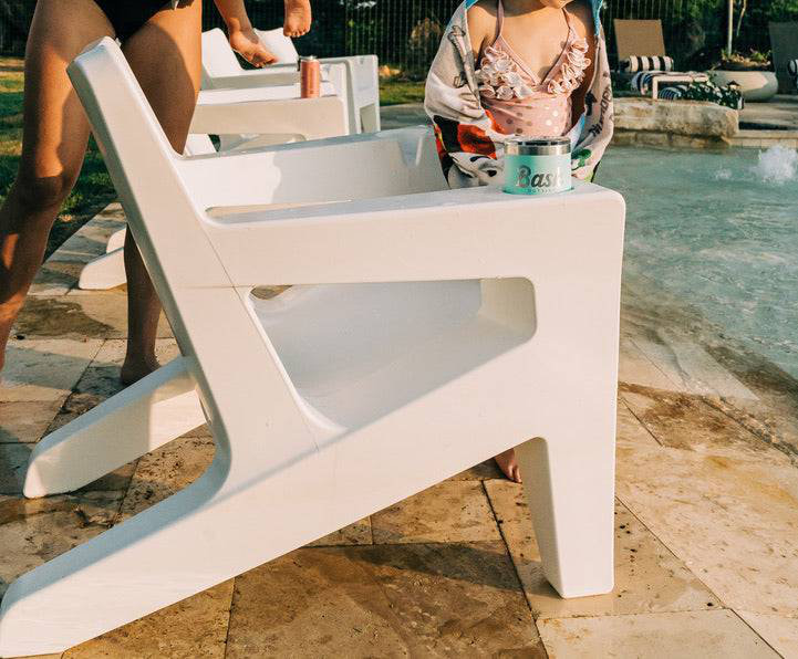 Bask Outdoor Lounge Chair, Sandstone