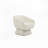 Boucle Swivel Chair, Solid Wood Frame