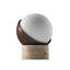 Lampe de table à DEL sans fil rechargeable ORB, contrôle tactile à 3 niveaux de luminosité, travertin / bronze chocolat-1743865971-1743865970