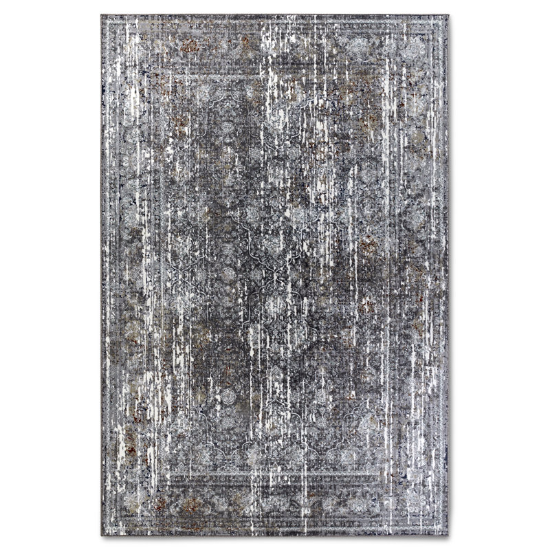 Kollektion 1809 No Pattern And No Solid Colour Machine Woven Brown Area Rug, Rectangle 3'7" x 5'5"