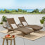 Ensemble de 2 chaises longues en osier Salem PE-387076710