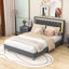 Grand lit tapissier avec lumières DEL Harsukh-1588544473