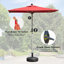 Parasol de patio rectangulaire avec manivelle (base non incluse)-1974902349