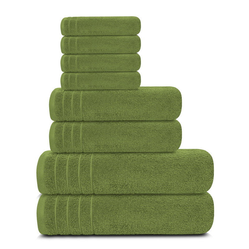 100% Cotton Midweight Mulit-Size Set, Forest Green