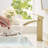 Brushed Gold Bathroom Faucet,Faucet For Bathroom Sink, Single Hole Bathroom Faucet Modern Single Handle Vanity Basin Faucet-121292257