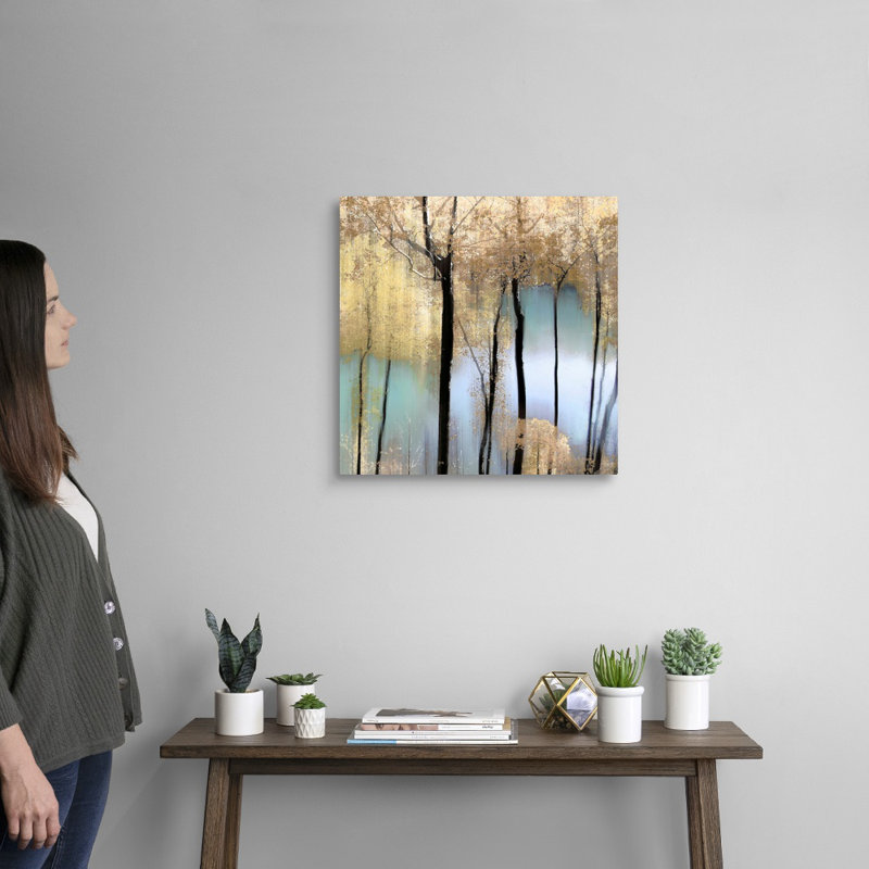 «Pastel Pond» par Alex Hanson - reproduction d'art sur toile, Toile tendue, H 20 po x l 20 po x P 1,25 po