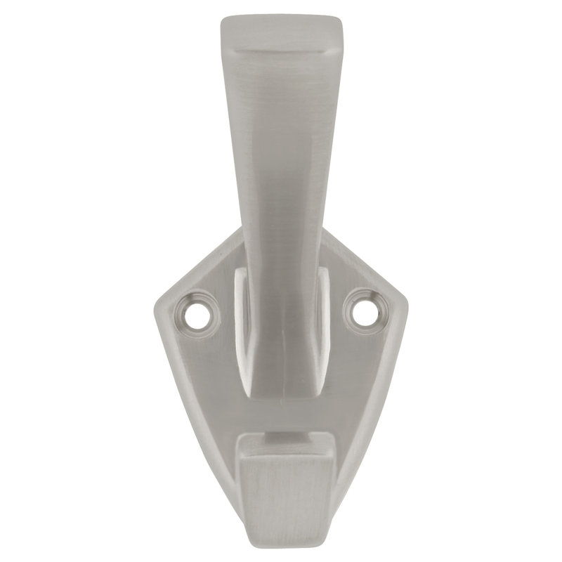 Zinc Wall Hook, Satin Nickel