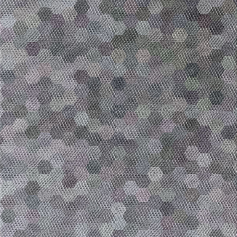 Tapis zone grise à motifs Boylston, Carré 8 pi