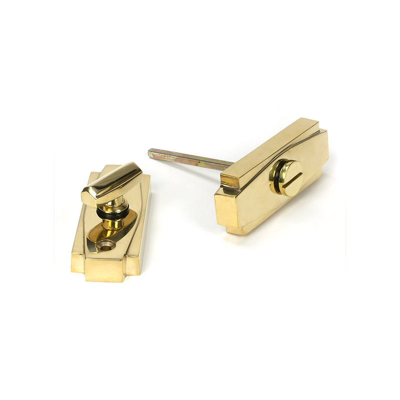 Art Deco Thumbturn, Polished Brass