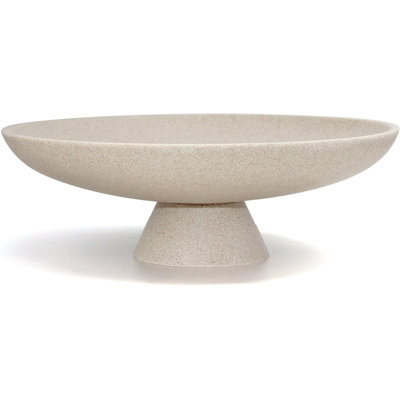 Handmade Resin Pedestal Decorative Bowl 