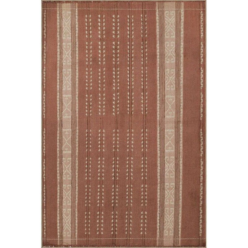 Tapis décoratif lavable à motif géométrique à motif orange, Tapis de couloir 2 pi 6 po x 6 pi 7 po inclus